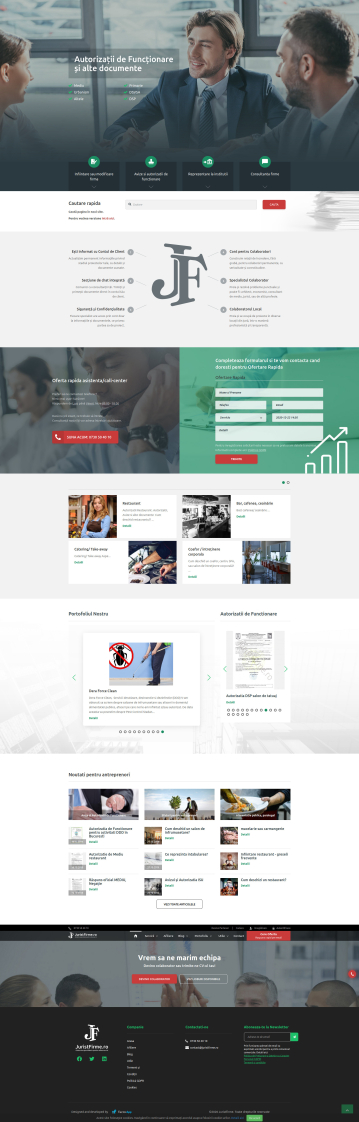 Jurist Firme - Website si platforma web pentru servicii de consultanta